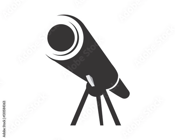 Fototapeta czarny teleskop
