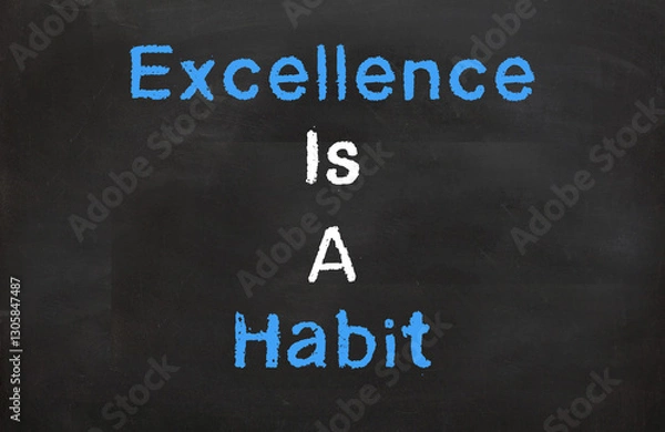 Obraz Excellence is a Habit
