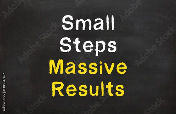 Obraz Small steps massive results