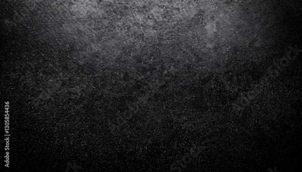 Fototapeta Black and white grainy background, dark abstract noise texture banner backdrop, grunge poster header design