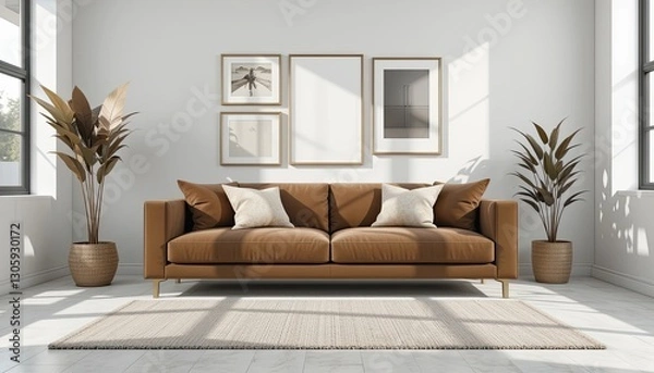 Fototapeta Cozy modern apartment interior design