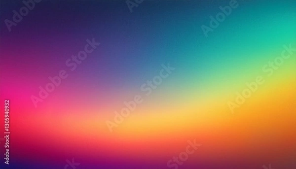 Fototapeta 4K Digital grainy gradient with a colorful soft noise effect. A unique blend of vintage vibes and lo-fi glitch textures.