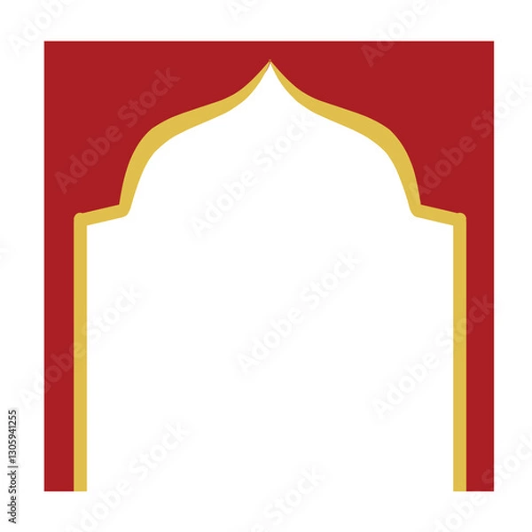 Obraz Red Frame for Ramadan