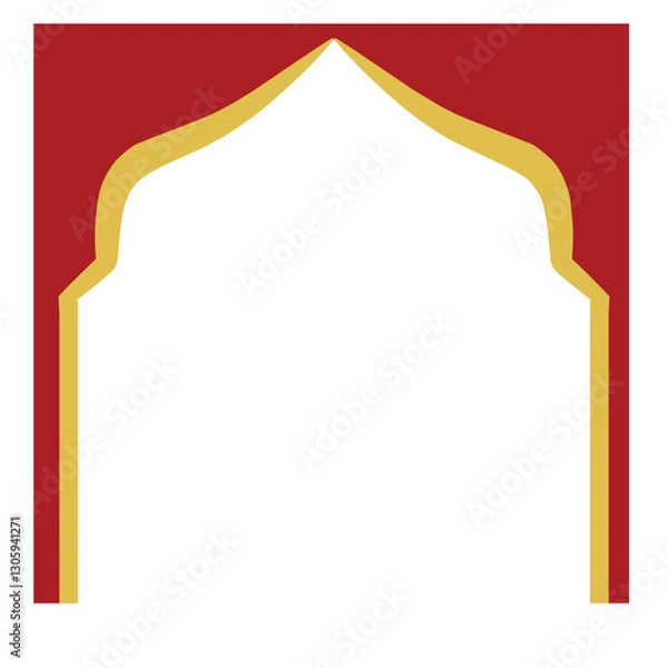 Obraz Red Frame for Ramadan