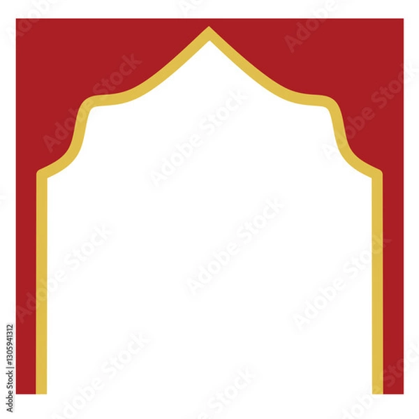 Obraz Red Frame for Ramadan