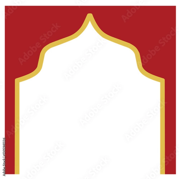 Obraz Red Frame for Ramadan