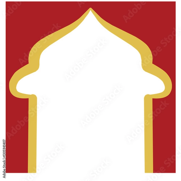 Obraz Red Frame for Ramadan