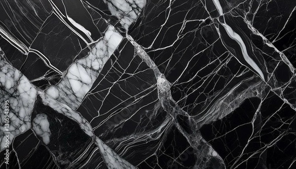 Obraz black marble stone texture natural background