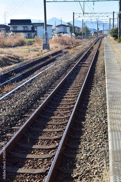 Fototapeta 羽越本線の線路