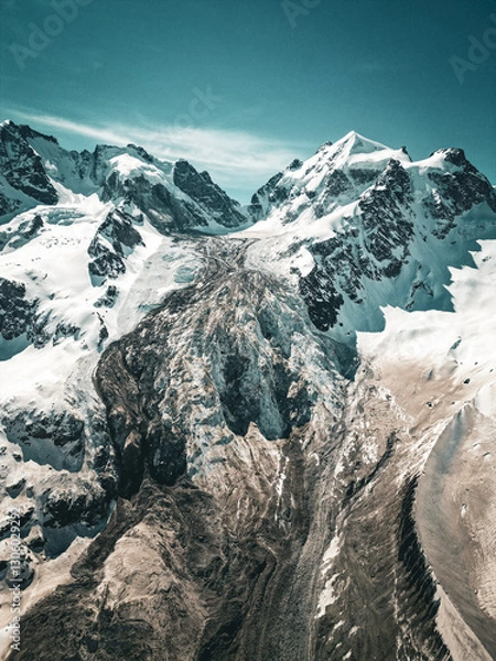 Obraz Gletscher Luftaufnahme