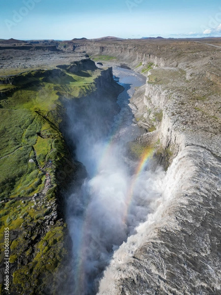 Obraz Dettifoss Luftaufnahme