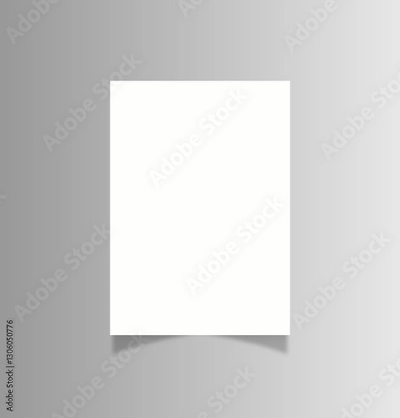 Fototapeta White blank sheets of a4 size paper  mockup