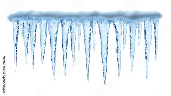 Obraz icicle on transparent background