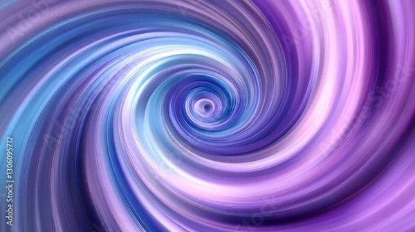 Fototapeta A swirling vortex of vibrant blues and purples with radiant hues