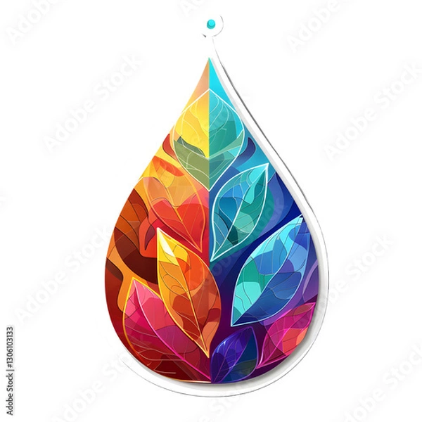 Obraz water drop vector illustration