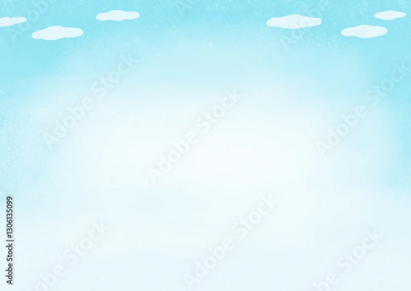Obraz 可愛い手書きの空の背景