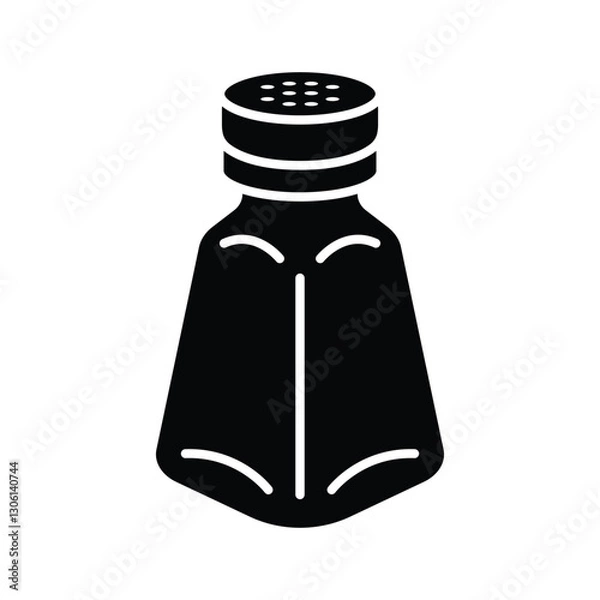 Fototapeta Salt & Pepper Shakers icon vector design template simple and clean