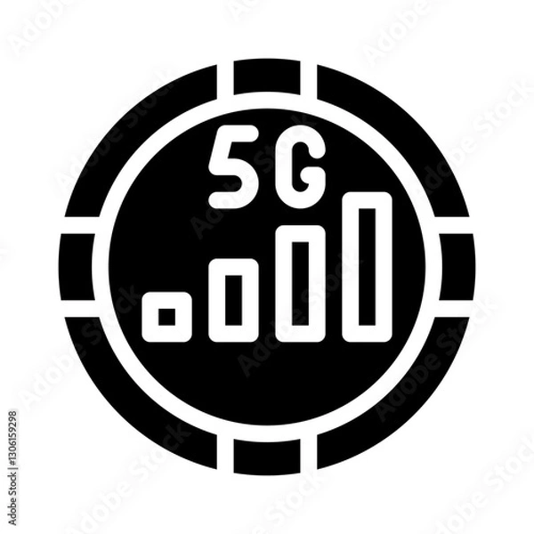 Fototapeta circle icon glyph icon