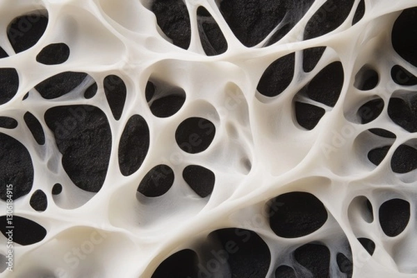Fototapeta A close-up of mycelium spreading through soil, revealing the intricate network that mushrooms grow from