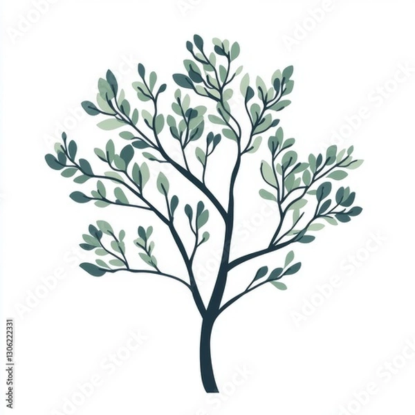 Fototapeta Simple stylized illustration of a tree