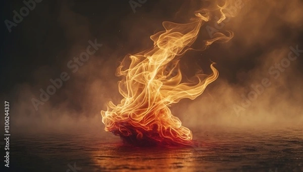 Fototapeta flaming abstract background design