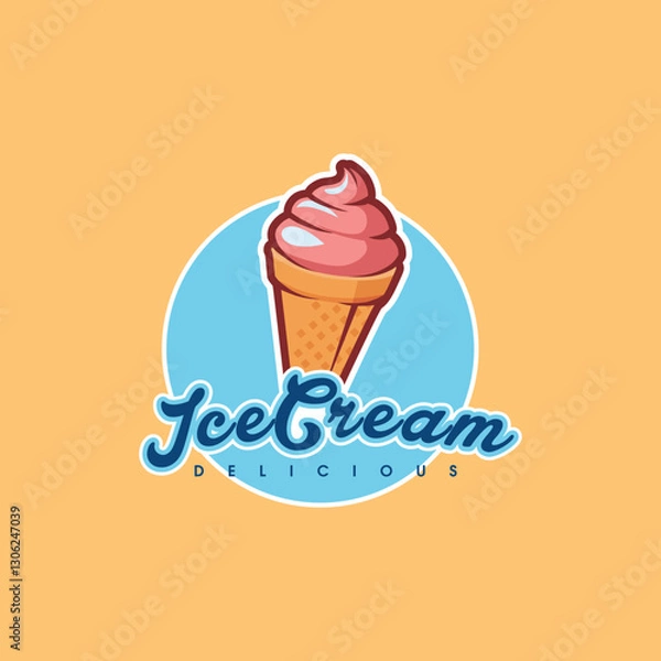Obraz similiar creative design for ice cream logo