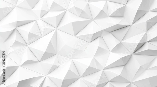 Fototapeta Textured White Background with Abstract Geometric Pattern