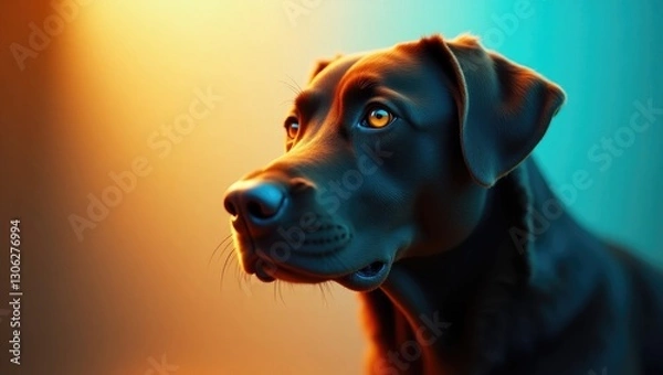 Fototapeta labrador crossbreed