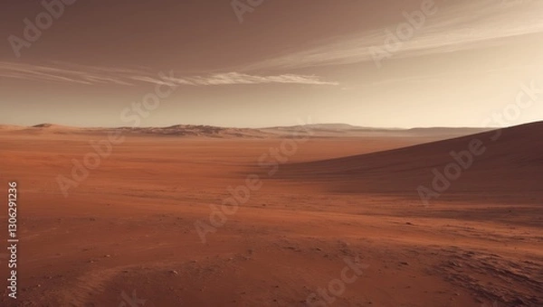 Fototapeta Red Planet Scenery Backdrop