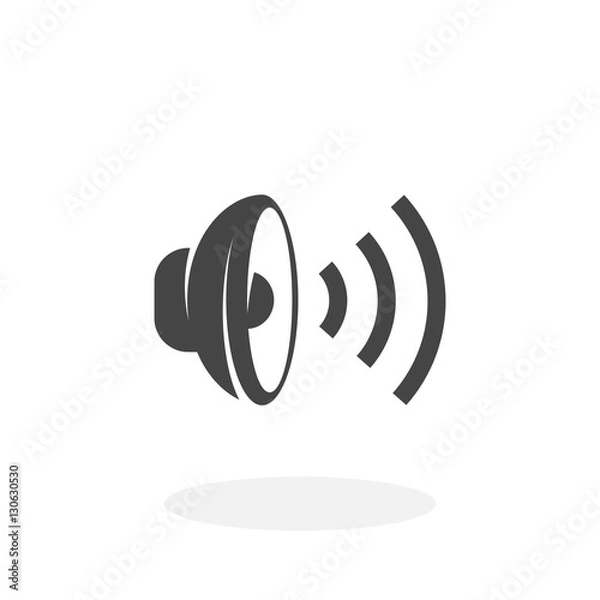 Obraz Speaker Icon. Vector logo on white background