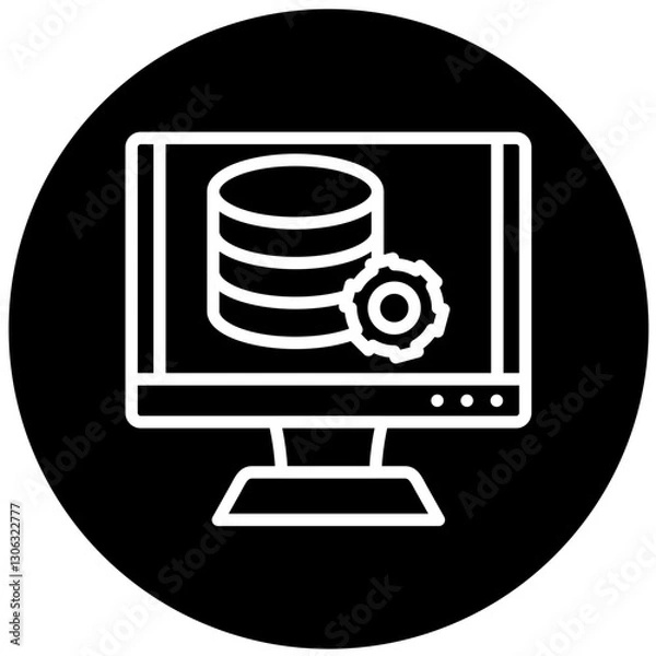 Fototapeta Vector Design Data Management Icon Style