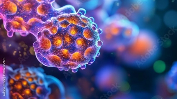 Obraz Cellular Structures: Microscopic View