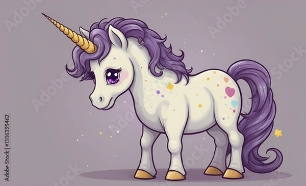 Obraz unicorn cartoon 