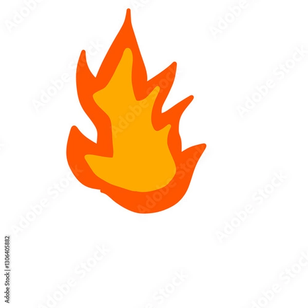 Fototapeta vector fire icon