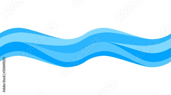 Obraz Seamless blue wave