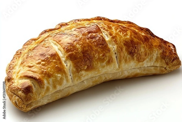 Obraz Perfect Golden Brown Pastry with Flaky Crust and Rich Filling for Delicious Snacking