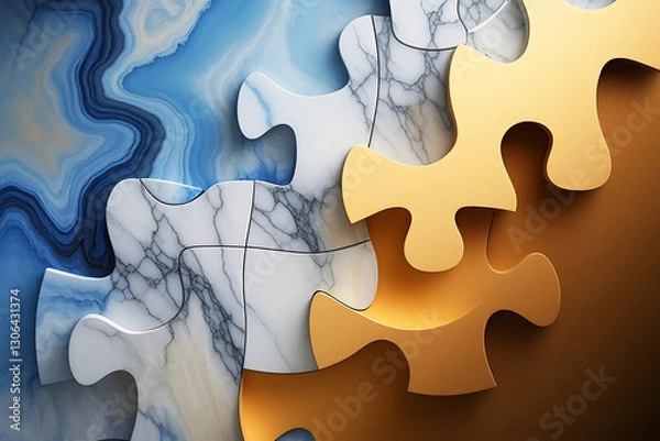 Obraz jigsaw puzzle piece