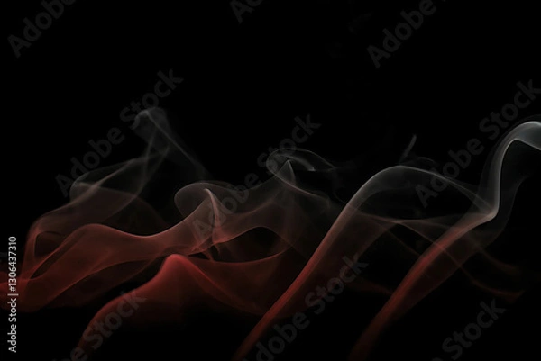 Obraz smoke on black background