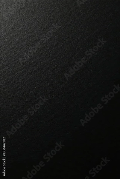 Fototapeta Black textured paper with subtle light reflections, elegant, charcoal