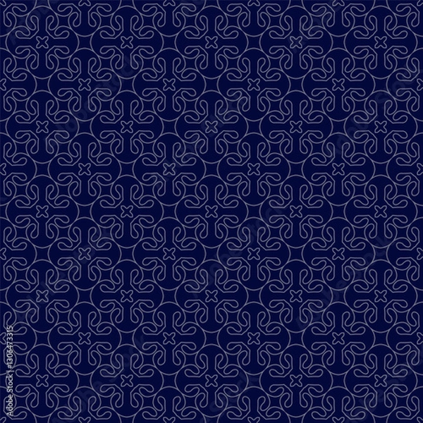 Fototapeta Seamless color pattern of abstract geometric elements. Design of texture, textiles, clothing, packaging and creative idea