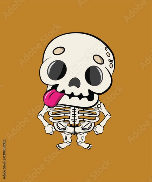 Obraz cute skeleton