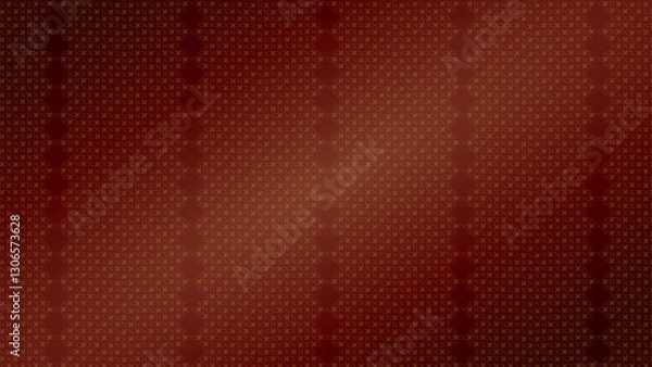 Fototapeta ornamental pattern. Geometrical shape in gold color on the red background. Seamless Metallic Texture Pattern Vintage Wallpaper Design Featuring Geometric Fabric Elements, 