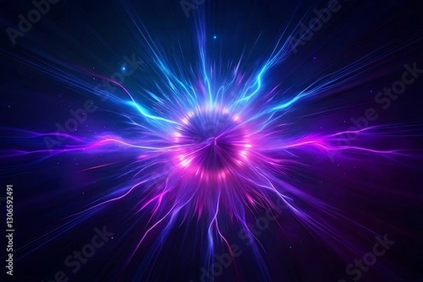 Fototapeta Radiant Electric Purple Design