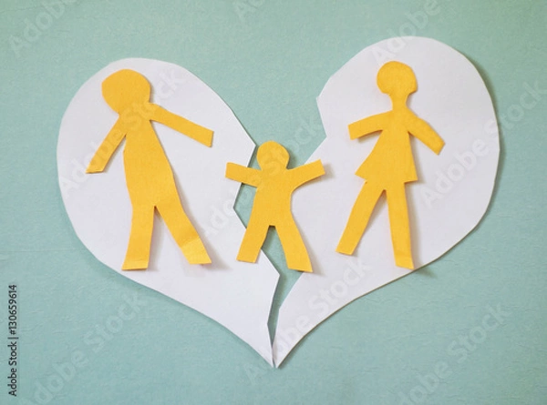 Fototapeta Złamane rodzinne serce