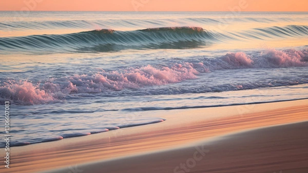 Fototapeta sunset on the beach