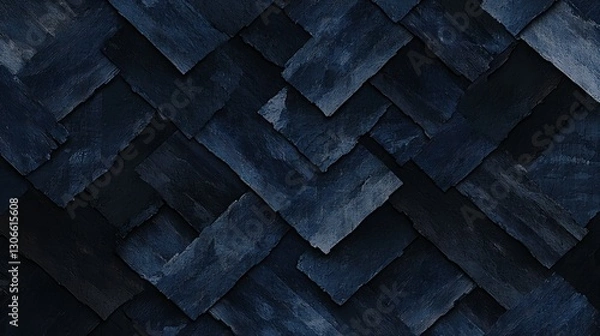 Fototapeta Modern illustration of abstract business background featuring geometric shapes in various shades of blue