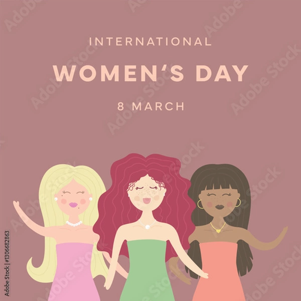 Obraz International Womens Day vector illustration