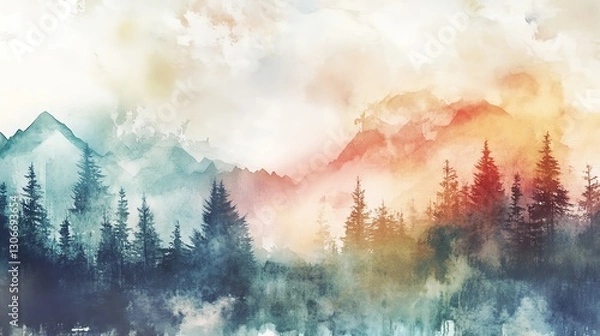 Fototapeta Watercolor Enthusiast Graphic Kit 40