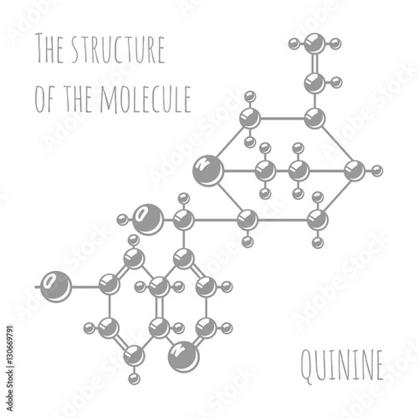 Fototapeta The structure of polymeric molecules. Polymers. Chemical production