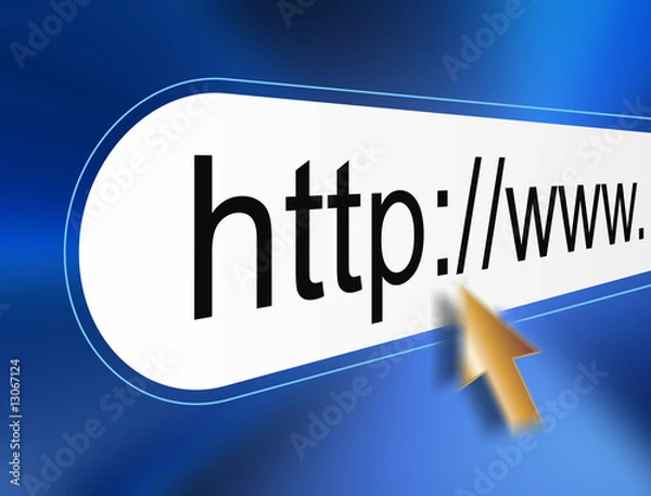 Obraz surfer sur internet